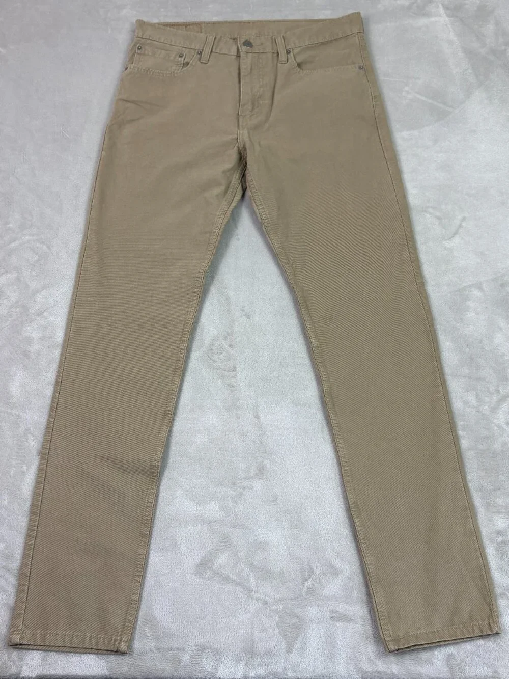 Levis 512 Slim Taper Pants Mens 33 x 34  Khaki Tan Stretch Chino Style